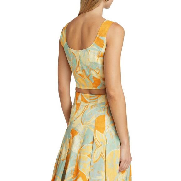 ALC Isabel Crop Top in Cumin Sea Glass 6 - Picture 5 of 6